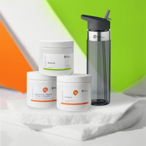 Zestaw suplementów diety + bidon 