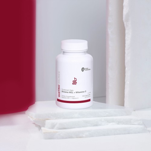 Suplement diety Betaina HCL + Witamina C (100 kaps)