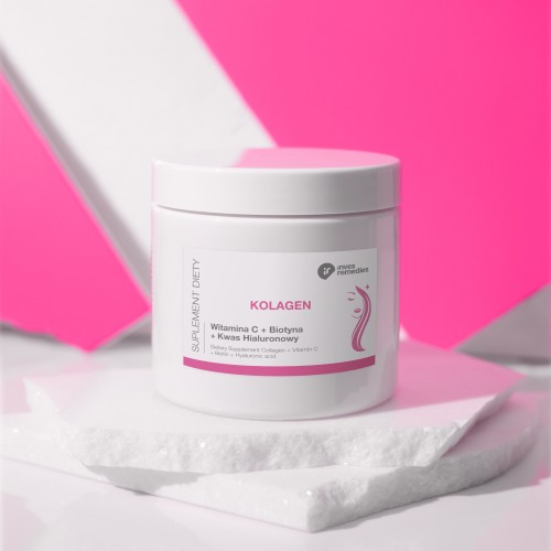 Suplement diety Kolagen + Witamina C + Biotyna + Kwas hialuronowy 184 g (30 porcji)